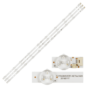 Barete led tv Vestel, Horizon 43HL7590U-B, Finlux 43UD5001, 17DLB43VER7, 17DLB43VER14-A (B),  2*10led +1*11 led 800mm, 3v 3pini cod33