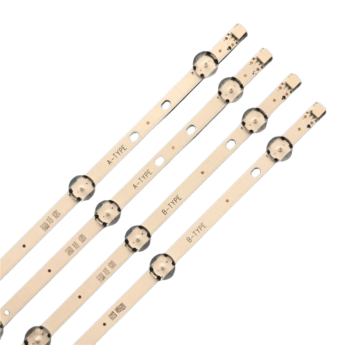 Set barete led Hitachi 43 inch 43" DRT UHD A/B TYPE REV0.3, 17DLB43VER3 , 2 barete x 8 led + 2 barete x 9 led cu banda dubla adeziva Barete led Hitachi 43 inch , 43" DRT UHD A/B TYPE REV0.3, 17DLB43VER3 , 2 barete x 8 led + 2 barete x 9 led , cu banda dubla adeziva cod01 - imagine 2