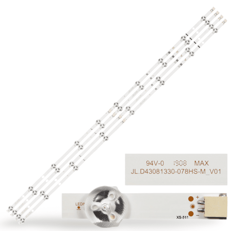 Kit barete Vestel 43", Panasonic TX-43FX550E, LT-43VU63M, Toshiba 43T6863DG, 43T6863DB, JL.D430A/B1330-078HS-M_V01. Barete Vestel 43", Panasonic TX-43FX550E, LT-43VU63M, Toshiba 43T6863DG, 43T6863DB, JL.D430A/B1330-078HS-M_V01, cod103