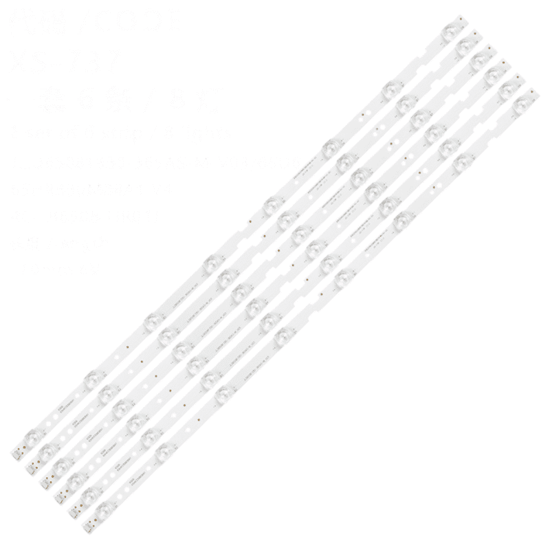 Kit barete TCL 65" - 6 barete x 8 leduri - 6V - 615mm, JL.D65081330-365AS-M_V03/65D6, 65HR330M08A1 / 4C-LB6508-HR02J/01. Barete TCL 65" - 6 barete x 8 leduri - 6V - 615mm, JL.D65081330-365AS-M_V03/65D6 , cod93 - imagine 2