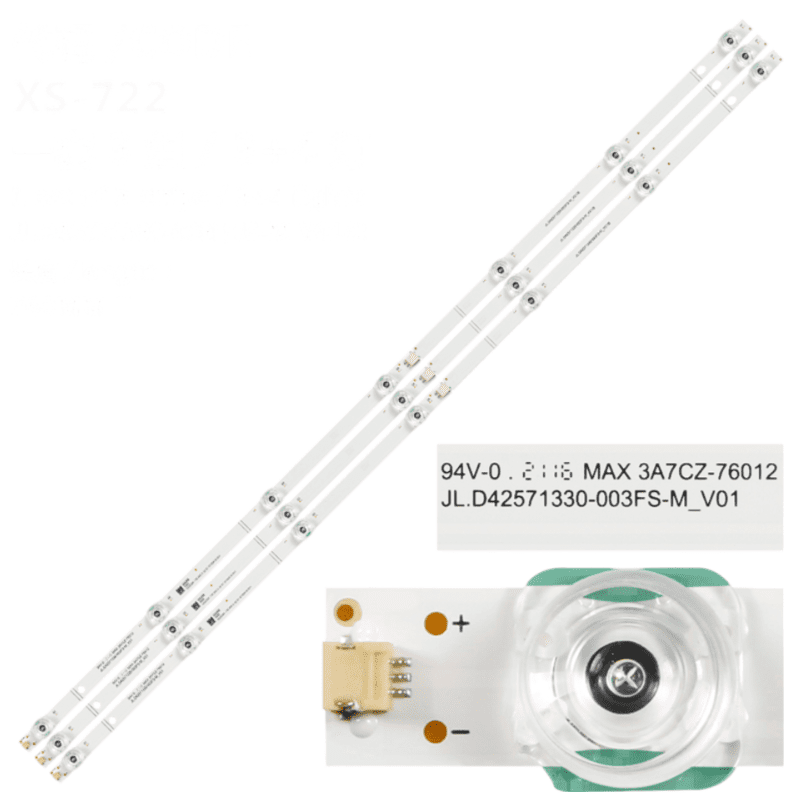 Set barete NEI 40NE6000, JL.D42571330-003FS-M-V01, 3x7led, Barete NEI 40NE6000, JL.D42571330-003FS-M-V01, 3x7led, cod63