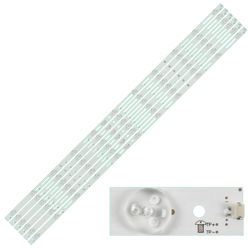 Set barete Philips 49PUH490088, 49PUH4900/88, 49PUH4900, 49PUS6162, 49PFS5501/12, 55PFT6510. Barete Philips 49PUH4900, 49PUS6162, 49PFS5501/12, 55PFT6510, GJ-2K16-490-D611-P2-L, cod143