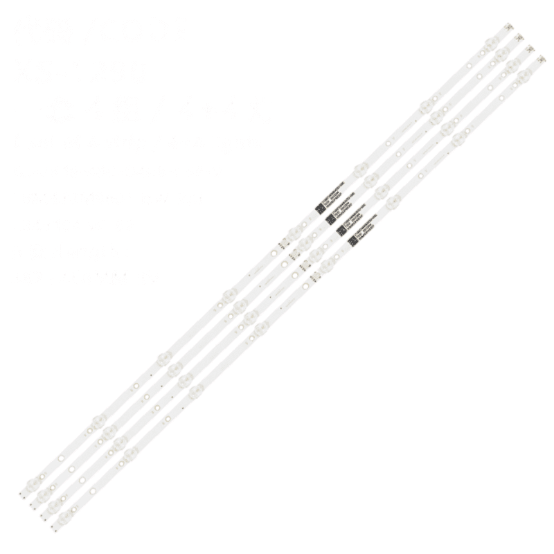 Kit barete Philips 43PUT6162, 43PUS6503, 43PUS6412, 43PUS6703, 43PUS6523, LBM430M0801-BW-3 LB43104 V0. Barete Philips 43PUT6162, 43PUS6503, 43PUS6412, 43PUS6703, 43PUS6523, 4 x 8 leduri, cod99 - imagine 2